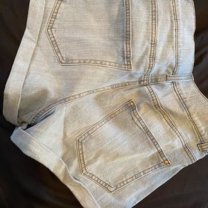 High waisted jeans shorts
